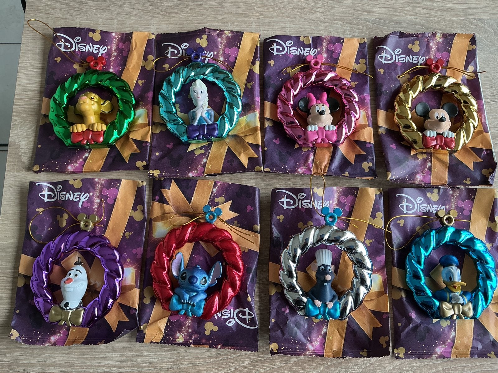 kerst krans hangers Disney complete set, nieuw., Ophalen of Verzenden, Nieuw