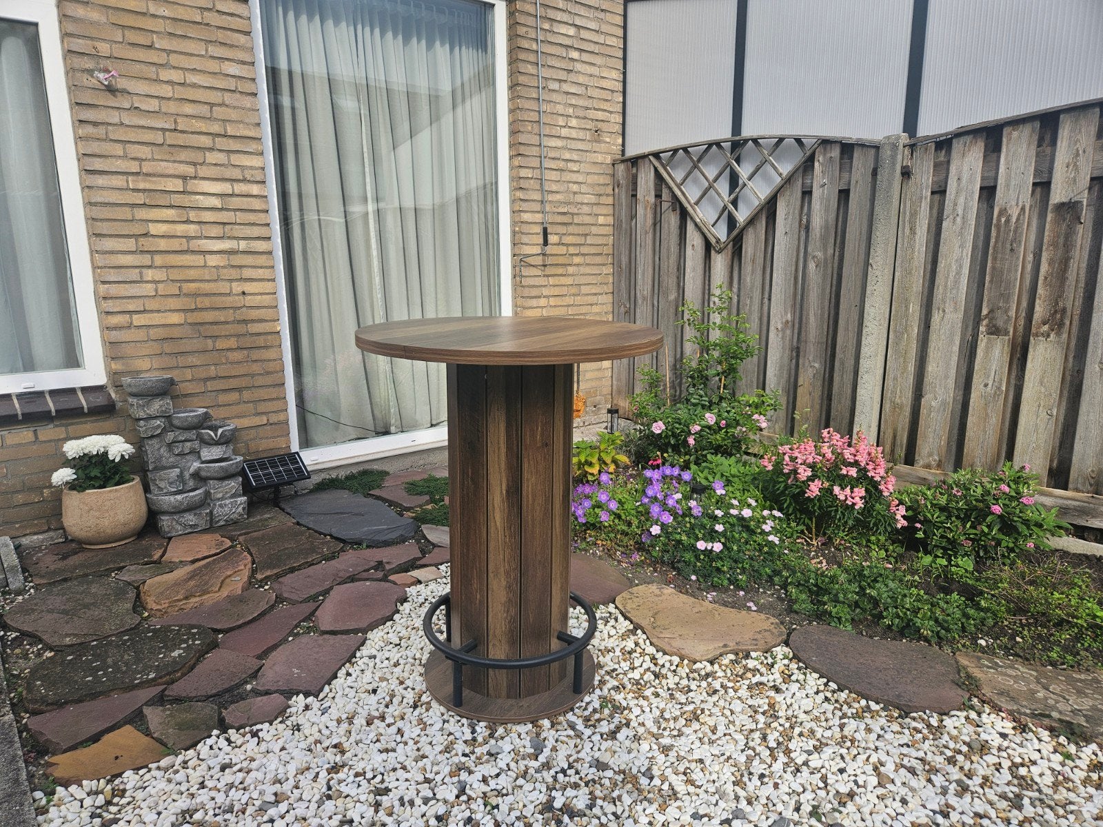 Mooie Houten Bartafel / Statafel, Ophalen, Zo goed als nieuw