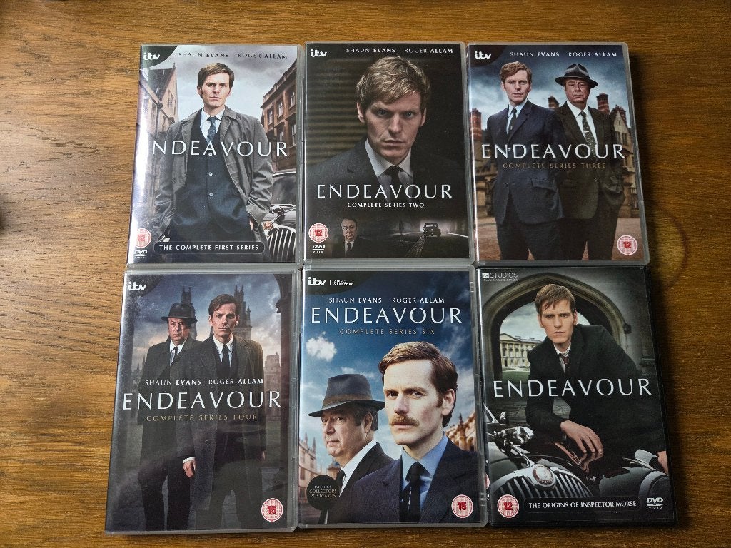 Endeavour Morse - Pilot + Seizoen 1 t/m 4 & 6 DVD, Inclusief doosje, Engels, Engels, Seizoen 4