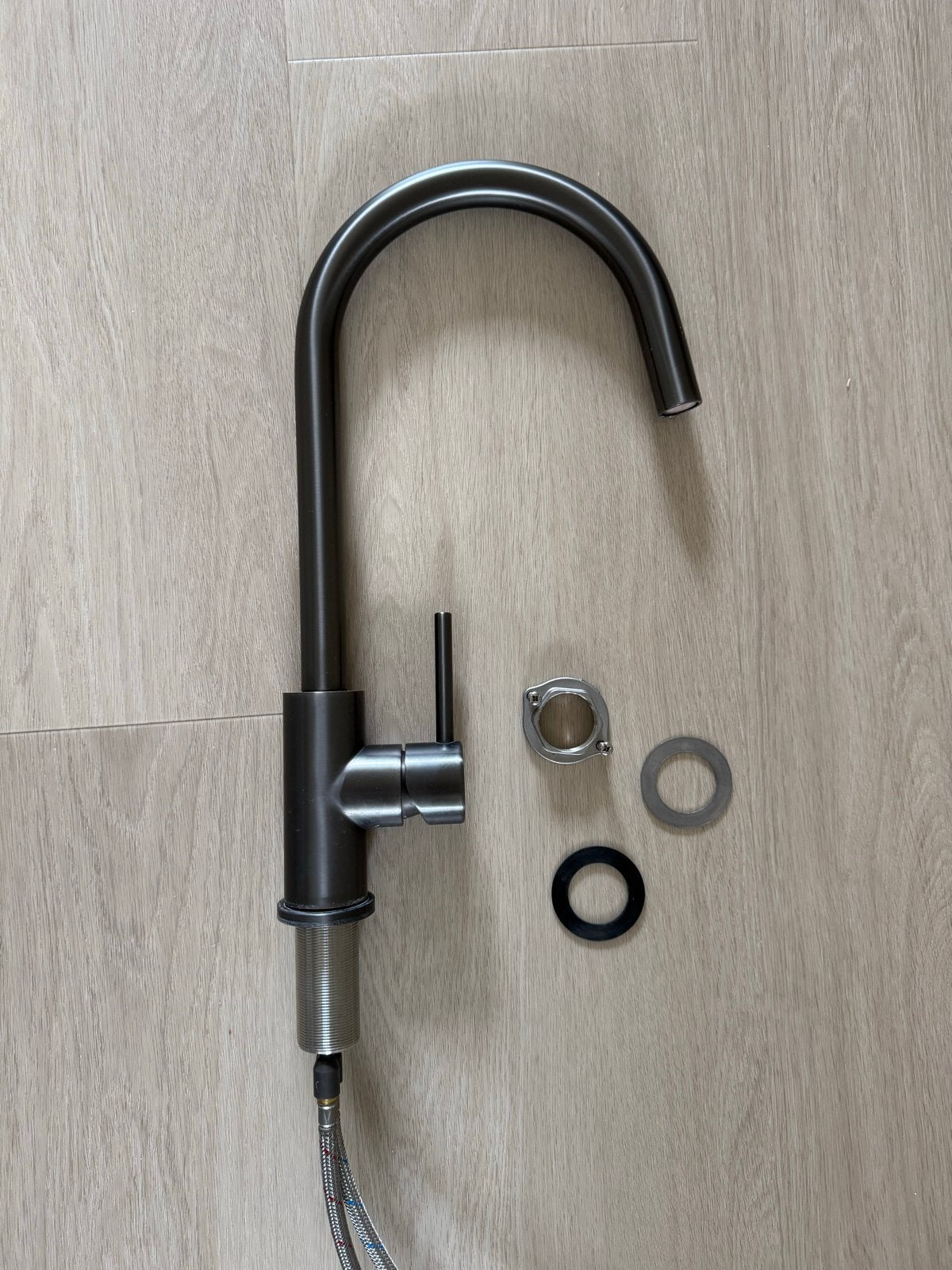 Caressi Keukenkraan Gunmetal - Zo goed als nieuw, Ophalen of Verzenden, Zo goed als nieuw, Rvs, Kraan