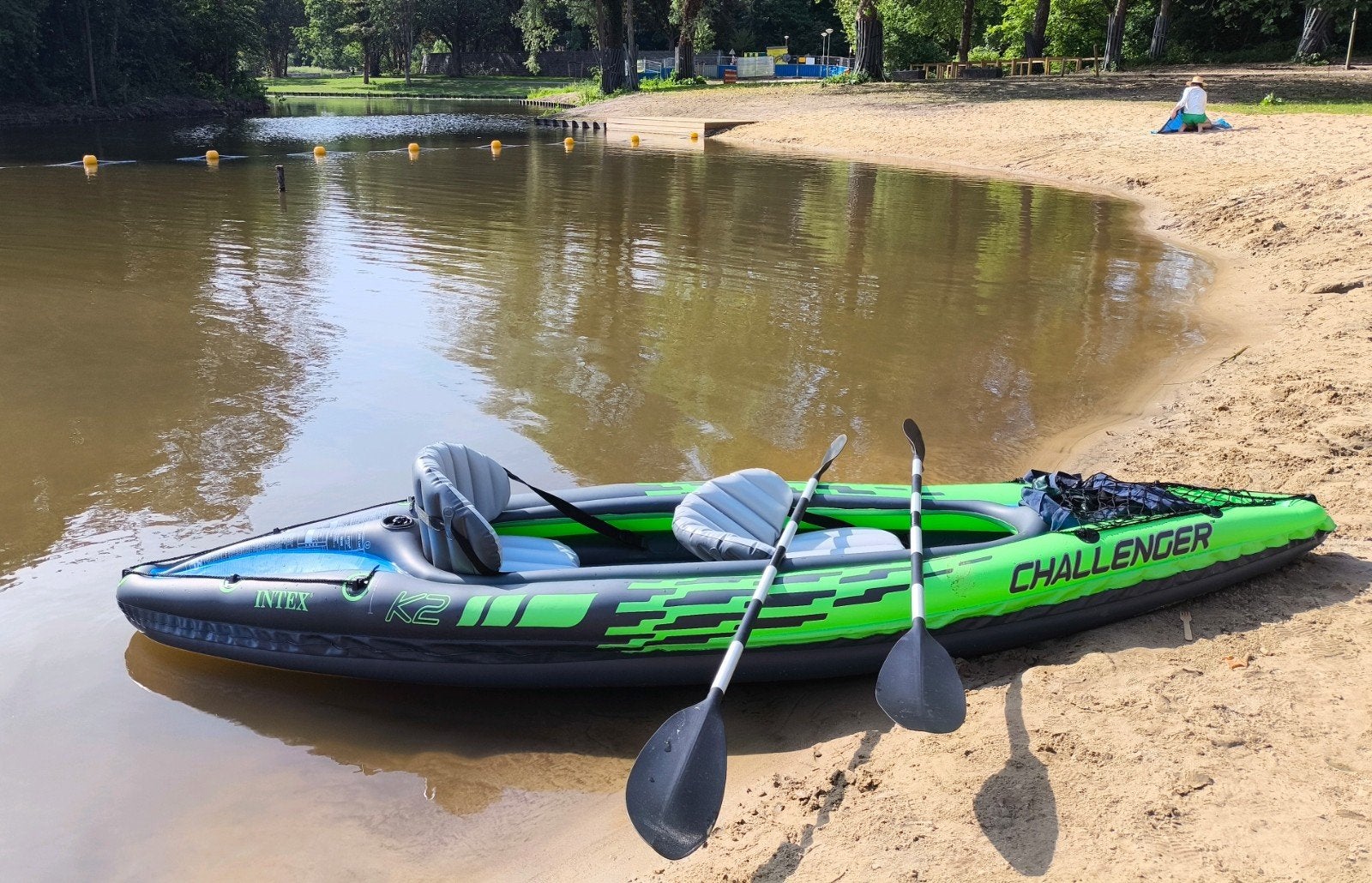 Intex Challenger K2 Kayak 2-persoons - Zo goed als nieuw, Ophalen, Opblaasbaar, Zo goed als nieuw, 2-persoons