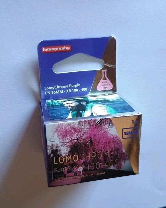 Lomochrome Purple - oude formule - prachtige effect diafilm, Ophalen, 35mm film