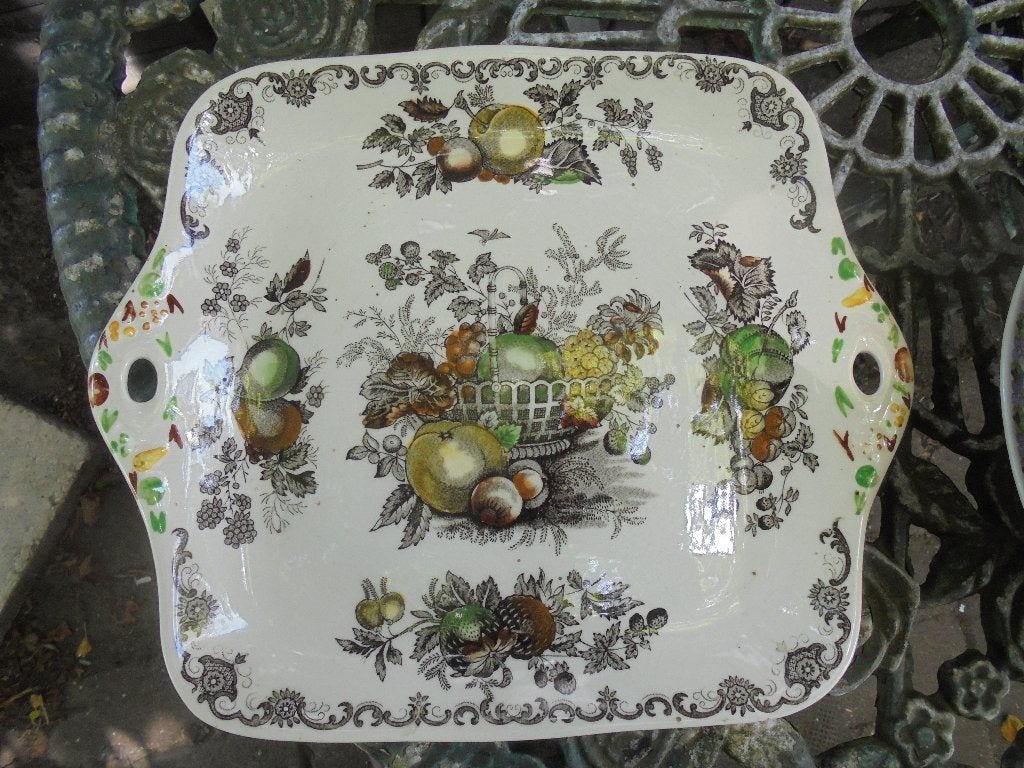 Engelse gebakschaal "Fruit Basket" Masons, Ophalen of Verzenden