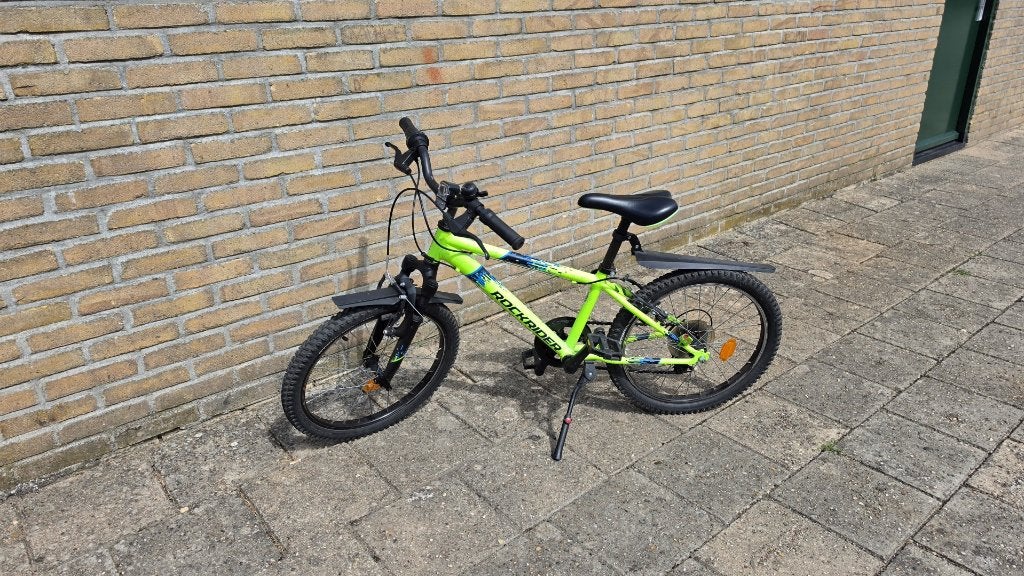 Rockrider fiets / geel / 20 inch, Ophalen, Gebruikt, Velgrem, Versnellingen