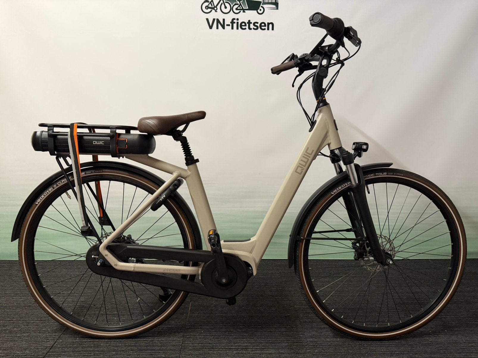 Topstaat Qwic elektrische MN7D+ Premium - 1109KM - 756WH !!, Ophalen, Qwic, Zo goed als nieuw, 47 tot 51 cm