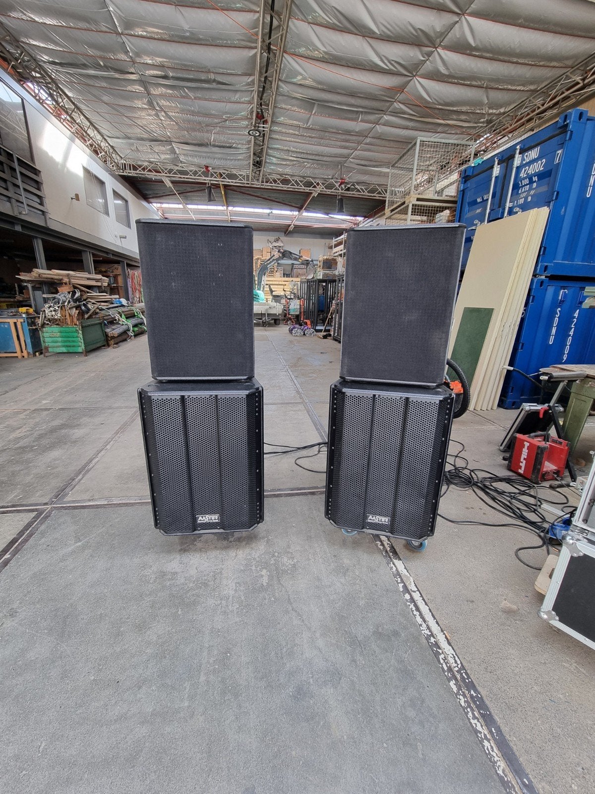 Master audio  MD-181B Sub en BMS PRO Topkasten (Set) 18sound, Ophalen, Gebruikt, Overige merken