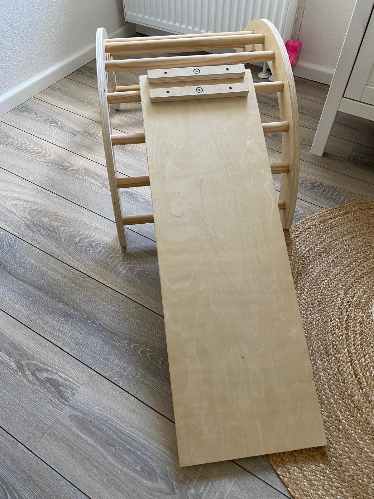 Pikler Klimrek met Glijbaan - Montessori Speelgoed, Ophalen, Zo goed als nieuw, Klimwand