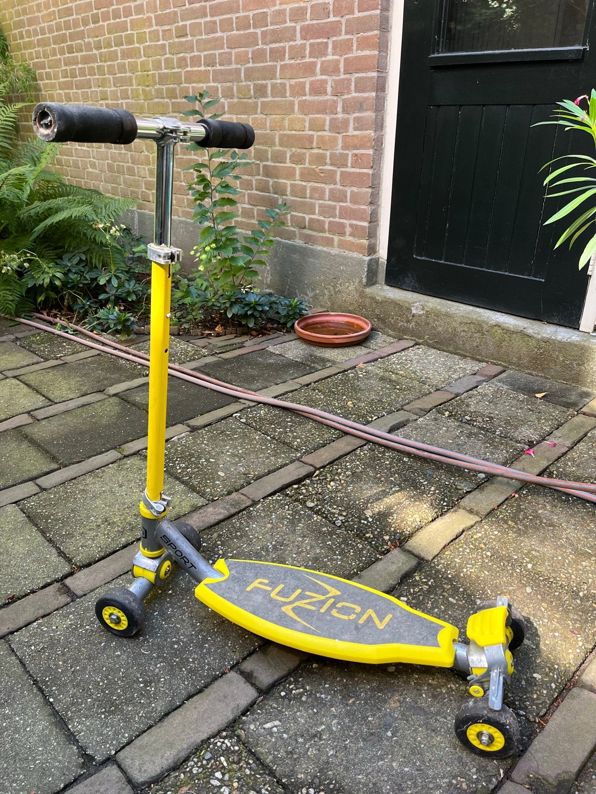 Fuzion Sport Step - Geel/Grijs, Ophalen, Gebruikt, Gewone step