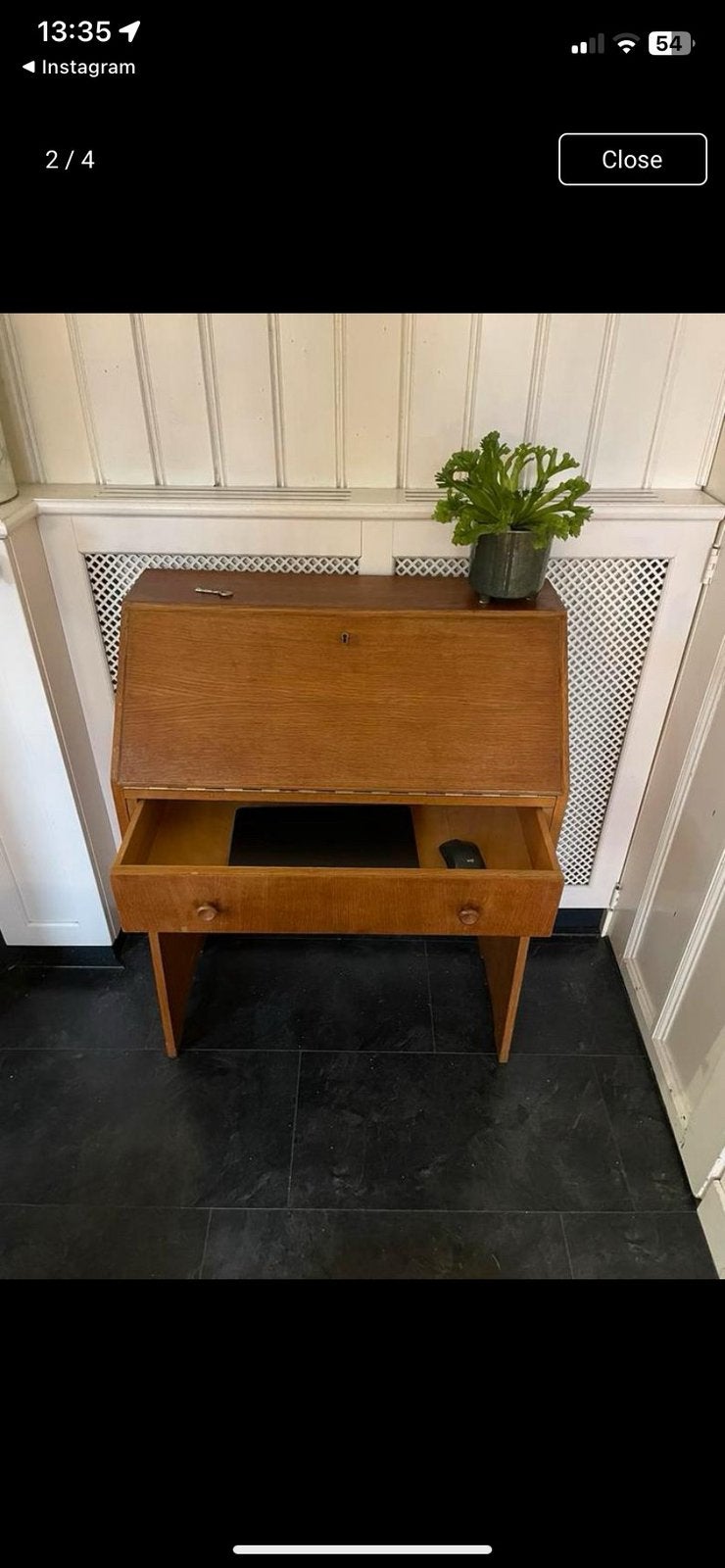 Secretair kast hout, Ophalen, Zo goed als nieuw