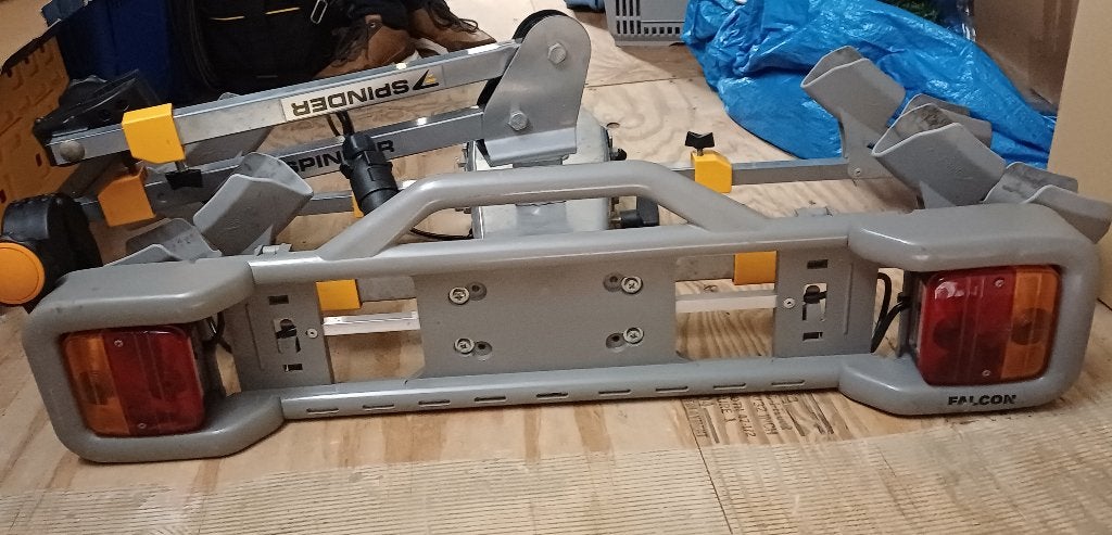Fietsendrager Spinder (2 fietsen), Auto diversen, Fietsendragers, Ophalen, 2 fietsen, Gebruikt, Trekhaakdrager