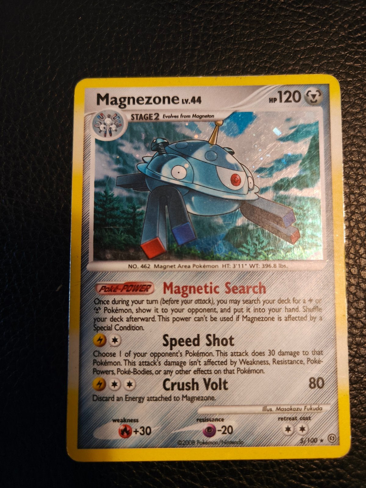 Pokémon Kaart Magnezone  Holo, Ophalen of Verzenden, Zo goed als nieuw, Losse kaart, Foil