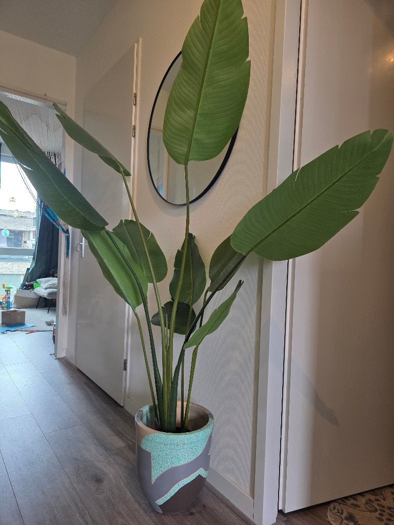 Neppe Bananenplant, Ophalen, 165 cm, Groen, Kunstplant