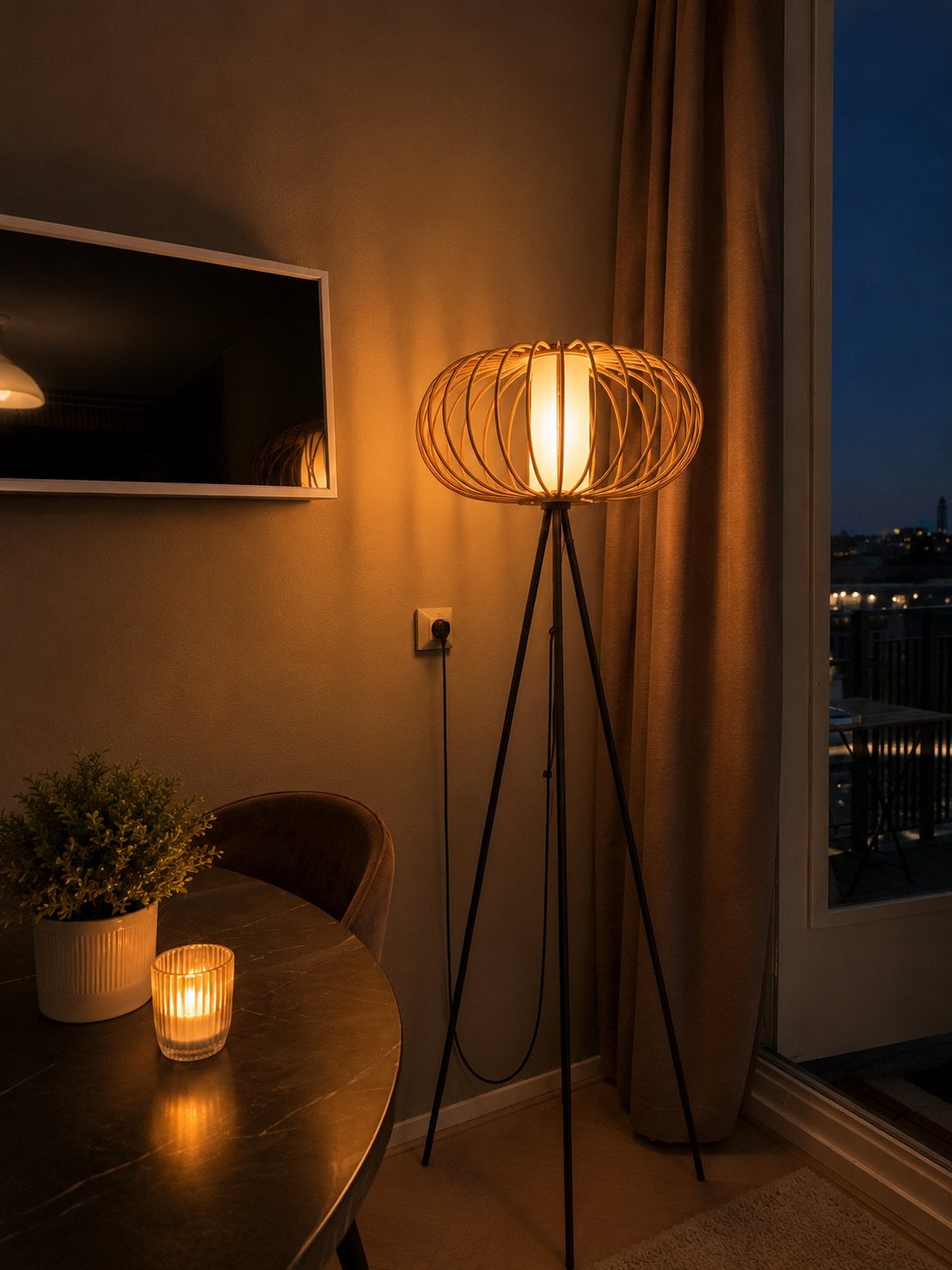 Kamerlamp, Huis en Inrichting, Lampen | Vloerlampen, Ophalen, Zo goed als nieuw