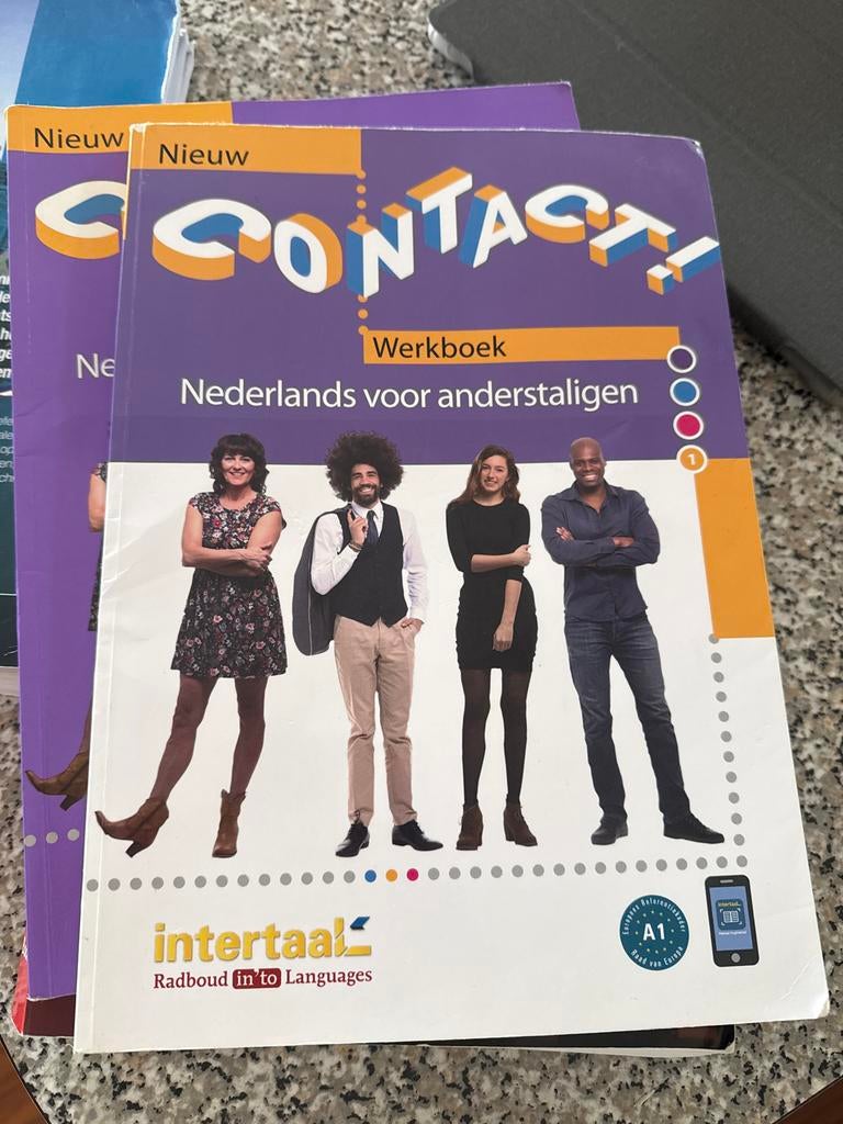 Nieuw Contact! Nederlands voor anderstaligen Werkboek + Teks, Ophalen of Verzenden, Alpha, Zo goed als nieuw, Overige niveaus