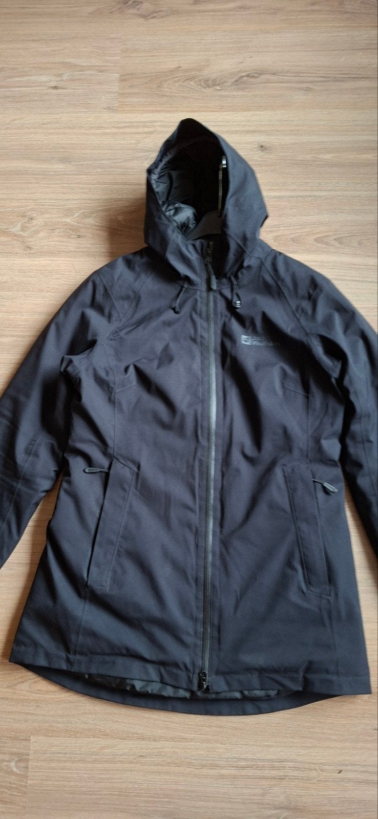 Jack Wolfskin winterjas maat M Z.G.A.N zie foto's, Maat 38/40 (M), Zwart, Ophalen of Verzenden, Zo goed als nieuw