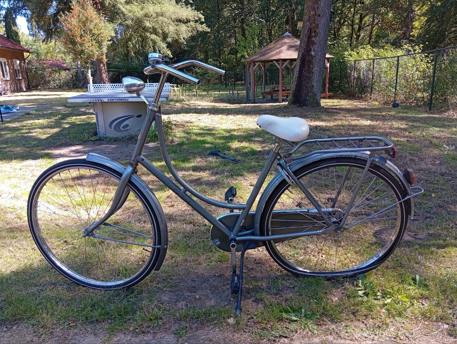 oma fiets, Fietsen en Brommers, Fietsen | Dames | Omafietsen, Ophalen, Gebruikt, Terugtraprem