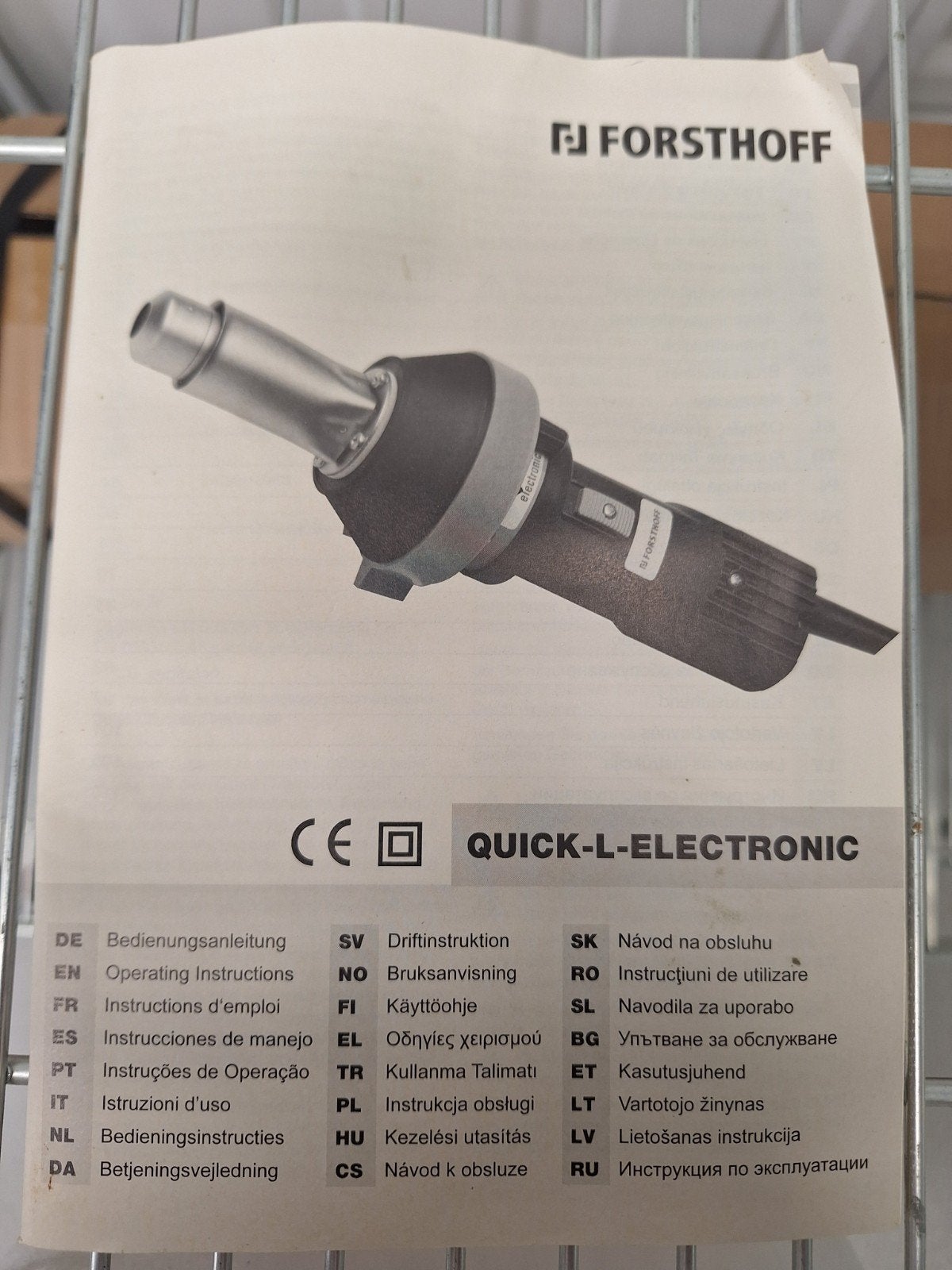 Forsthoff Quick-L-Electronic heteluchtlasapparaat, Doe-het-zelf en Verbouw, Ophalen of Verzenden, Gebruikt