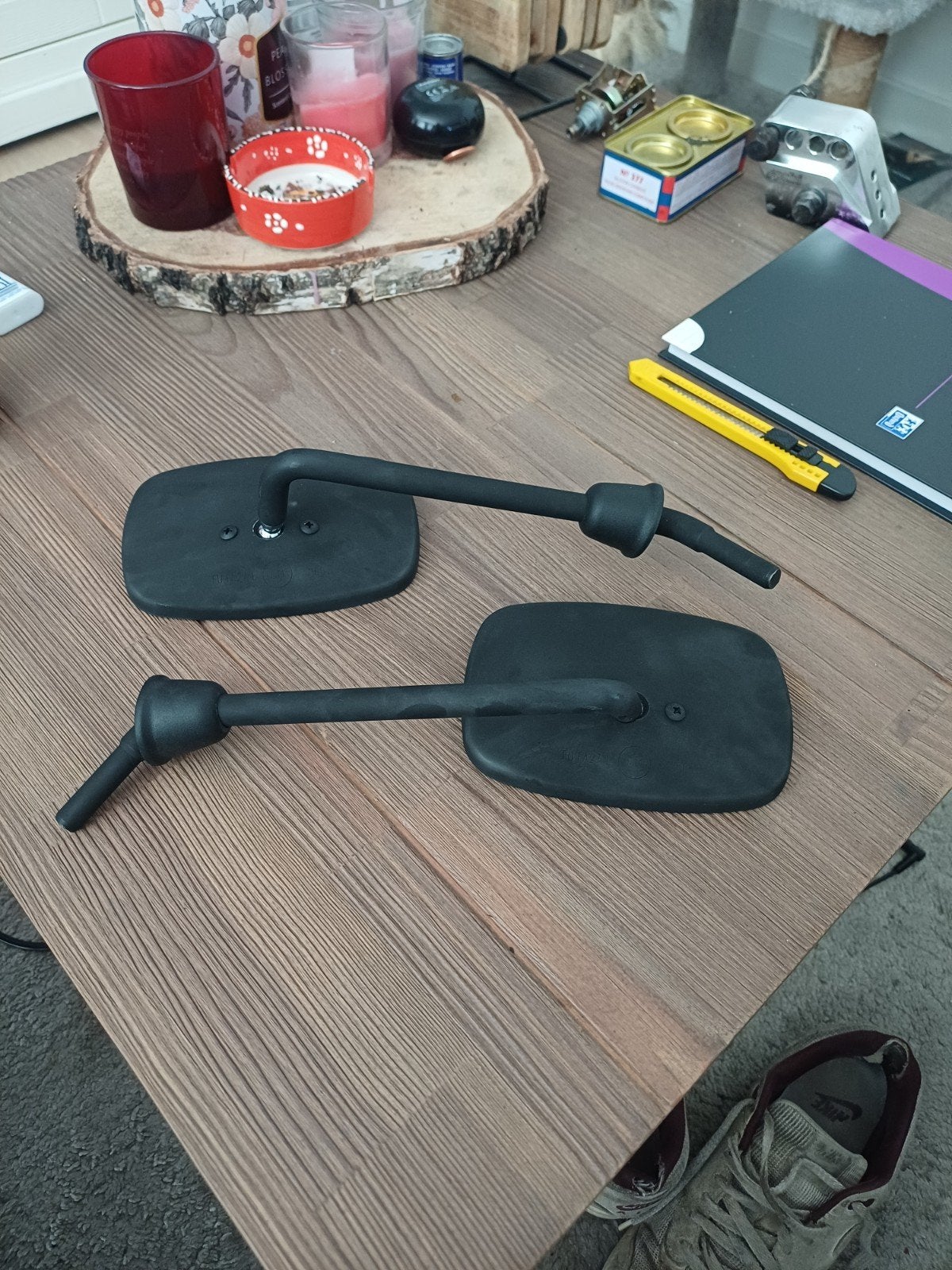 Spiegelset matzwart Vespa lx/s Nieuw, Ophalen of Verzenden, Nieuw, Overige typen, Vespa