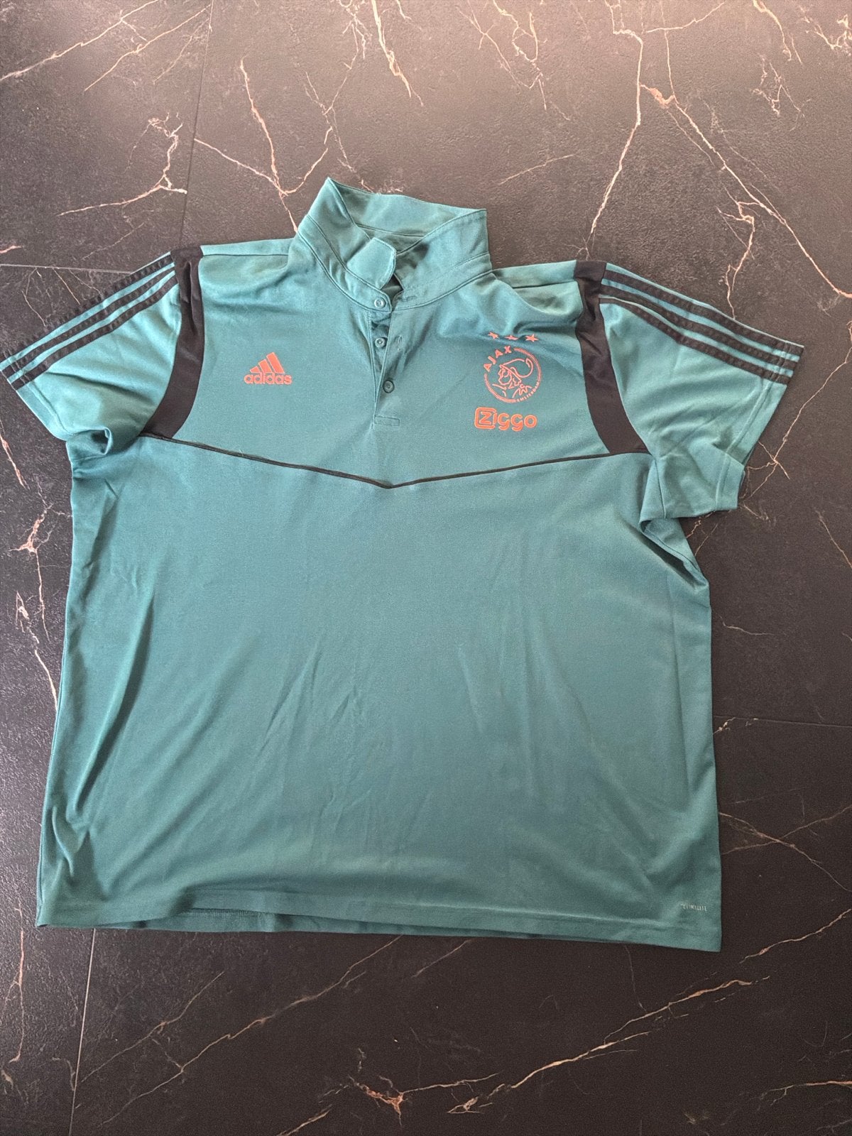Ajax Adidas Polo Shirt - Maat 3XL - Zo goed als nieuw, Ophalen of Verzenden, Zo goed als nieuw, Overige maten, Groen