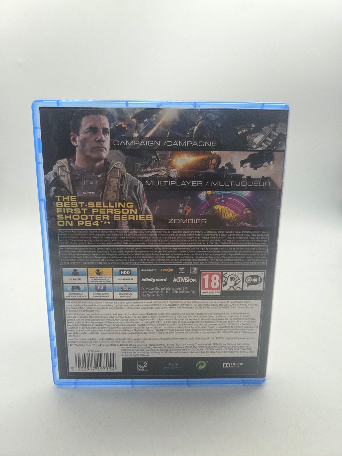 Call of Duty: Infinite Warfare PS4, Online, Support@activision.com, Vanaf 18 jaar, Shooter