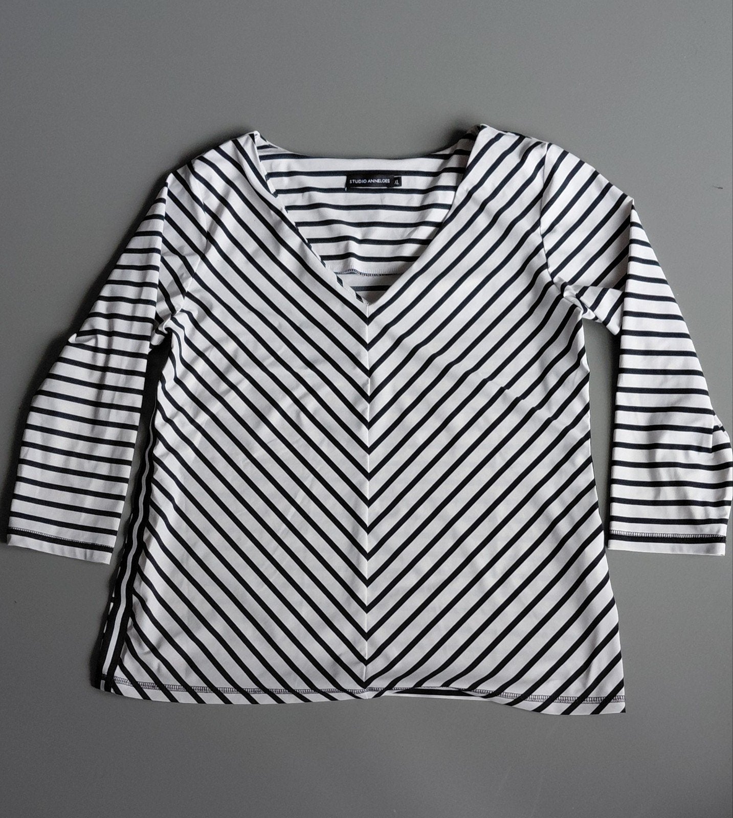 Studio Anneloes travelstof shirt driekwart mouw, Maat 46/48 (XL) of groter, Ophalen of Verzenden, Zo goed als nieuw, Lange mouw