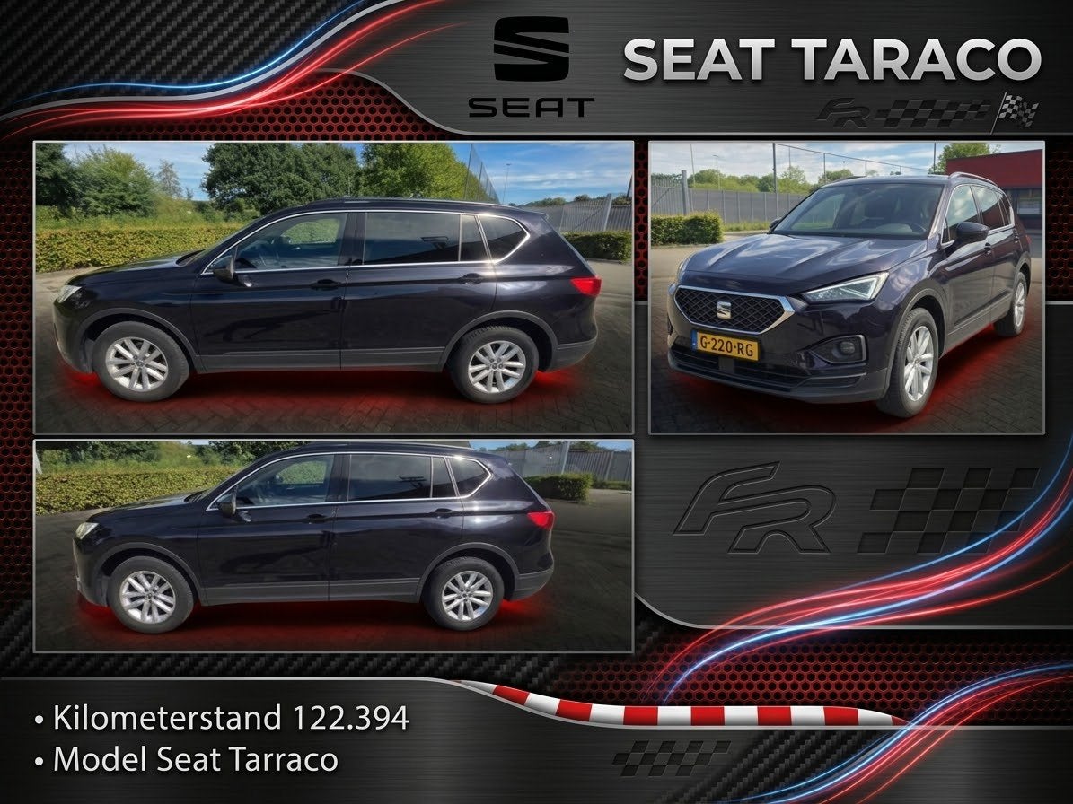 Seat Tarraco 1.5 TSI STYLE LIMITED EDITION 150pk 2019 Zwart, Auto's, Voorwielaandrijving, 4 cilinders, Zwart, Handgeschakeld