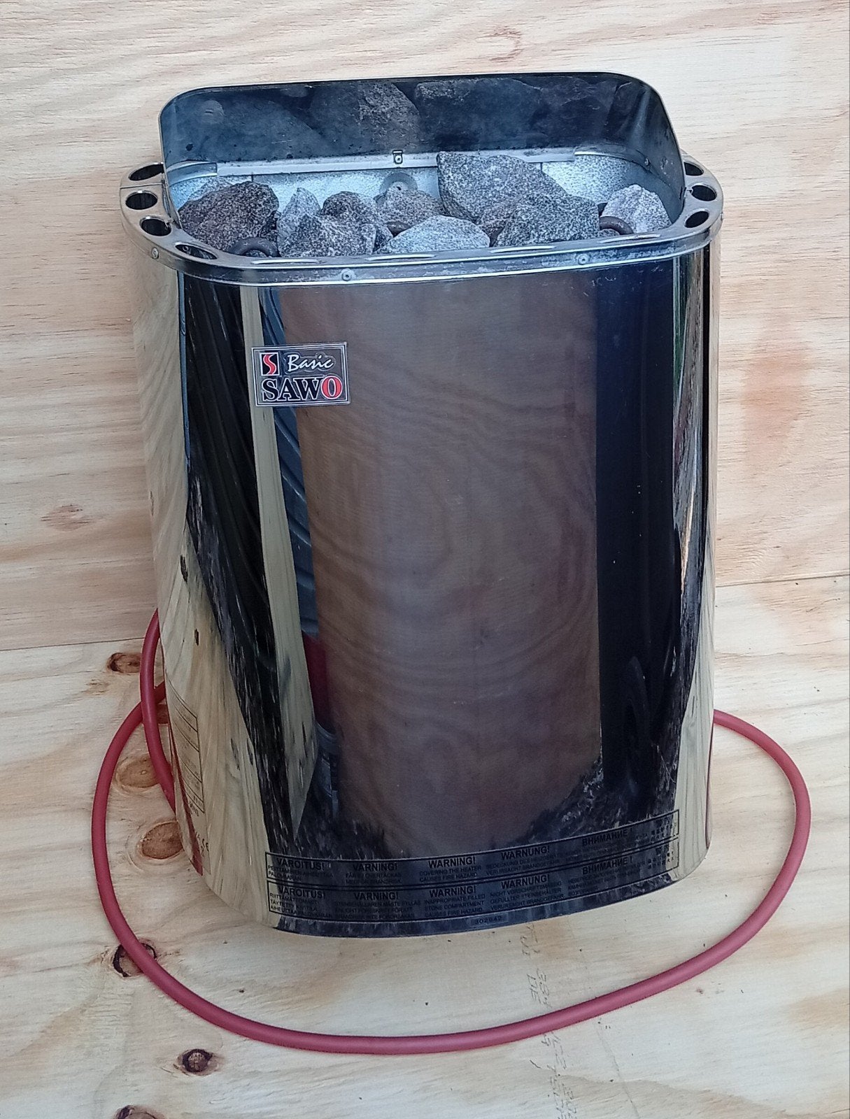 Sawo SCA-90NS Sauna Kachel 9.0 kW, inc stenen, Sport en Fitness, Sauna, Ophalen, Gebruikt, Fins of Traditioneel, Onderdelen
