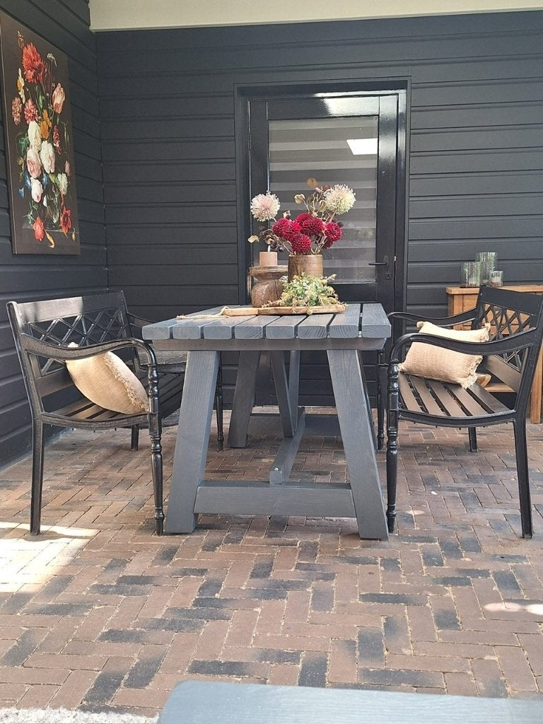tuintafel A poot elke maat tot 4 meter lang Douglas hout, Ophalen of Verzenden, Nieuw, Rechthoekig, Hout