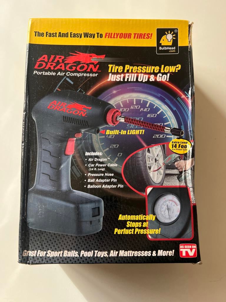 Air Dragon draagbare bandenpomp, Auto diversen, Auto-accessoires, Nieuw, Ophalen