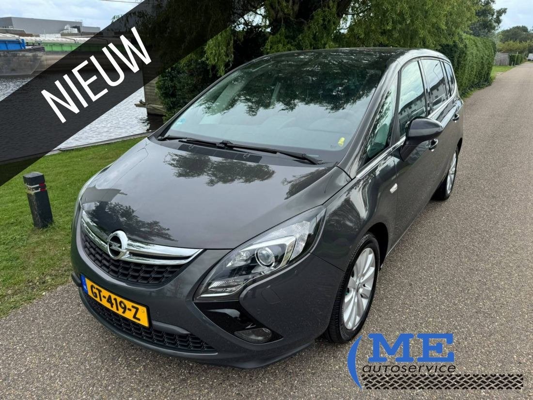 Opel Zafira Tourer - 1.6 Cosmo|Automaat|leer|pano|vol, Auto's, Automaat, Gebruikt, Euro 6, 4 cilinders