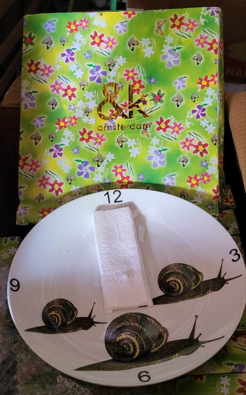 Nieuwe &klevering (Amsterdam) Snail Clock / Slakkenklok, Ophalen of Verzenden, Nieuw, Wandklok