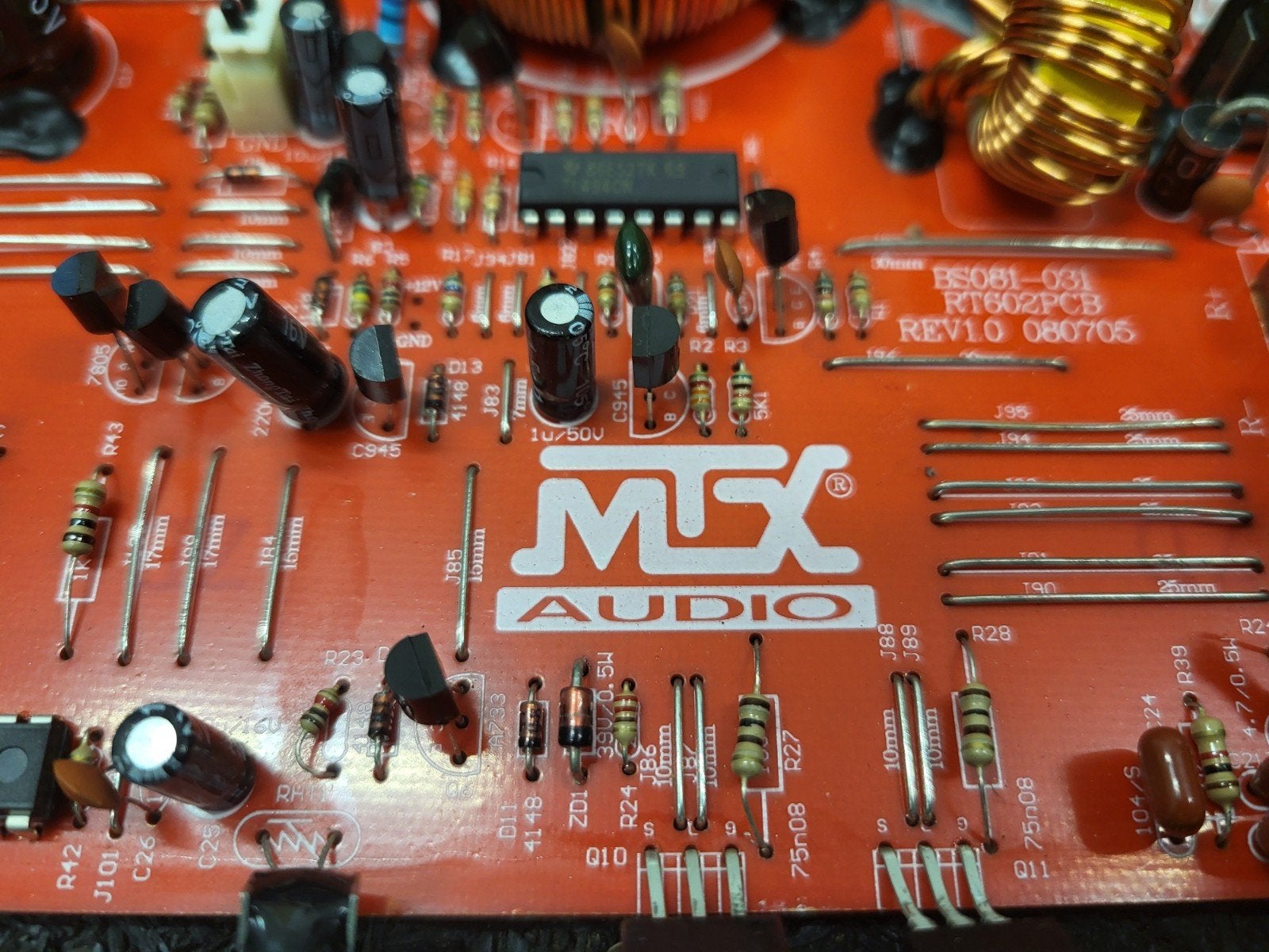 Collectors item MTX RT602 Road thunder versterker Printplaat, Ophalen of Verzenden, Gebruikt, Overige merken