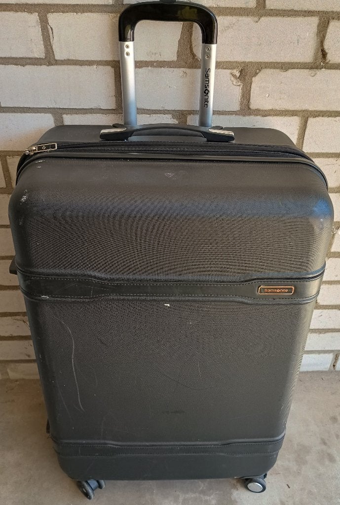 Samsonite koffer, hard shell, 4 wielen, Sieraden, Tassen en Uiterlijk, Koffers, Ophalen, Wieltjes, Hard kunststof, 45 tot 55 cm