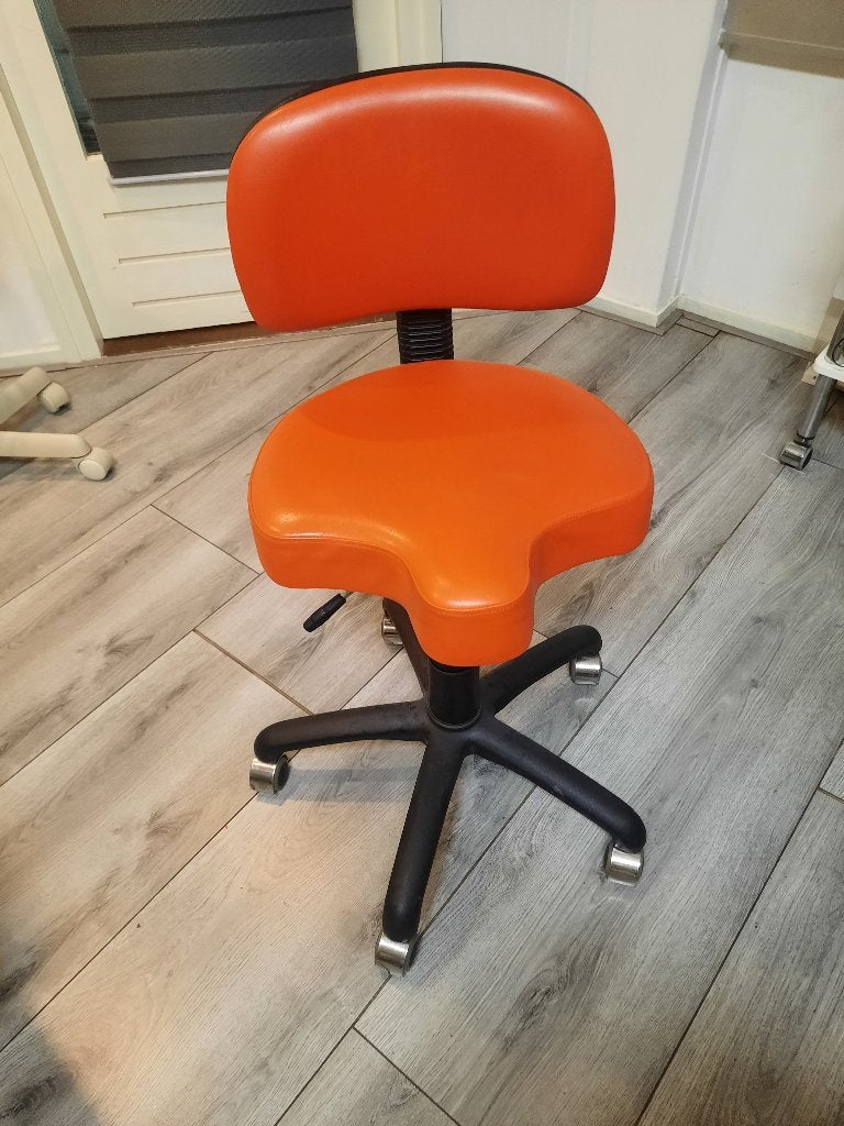 Bureaustoel, Ophalen, Oranje, Zo goed als nieuw, Bureaustoel