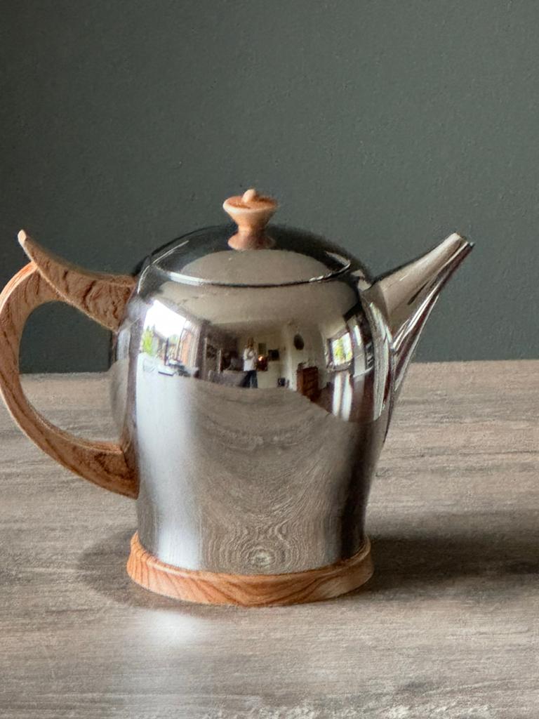 Bredemeijer theepot 1,2 dubbelwandig, Overige materialen, Overige typen, Ophalen of Verzenden, Zo goed als nieuw