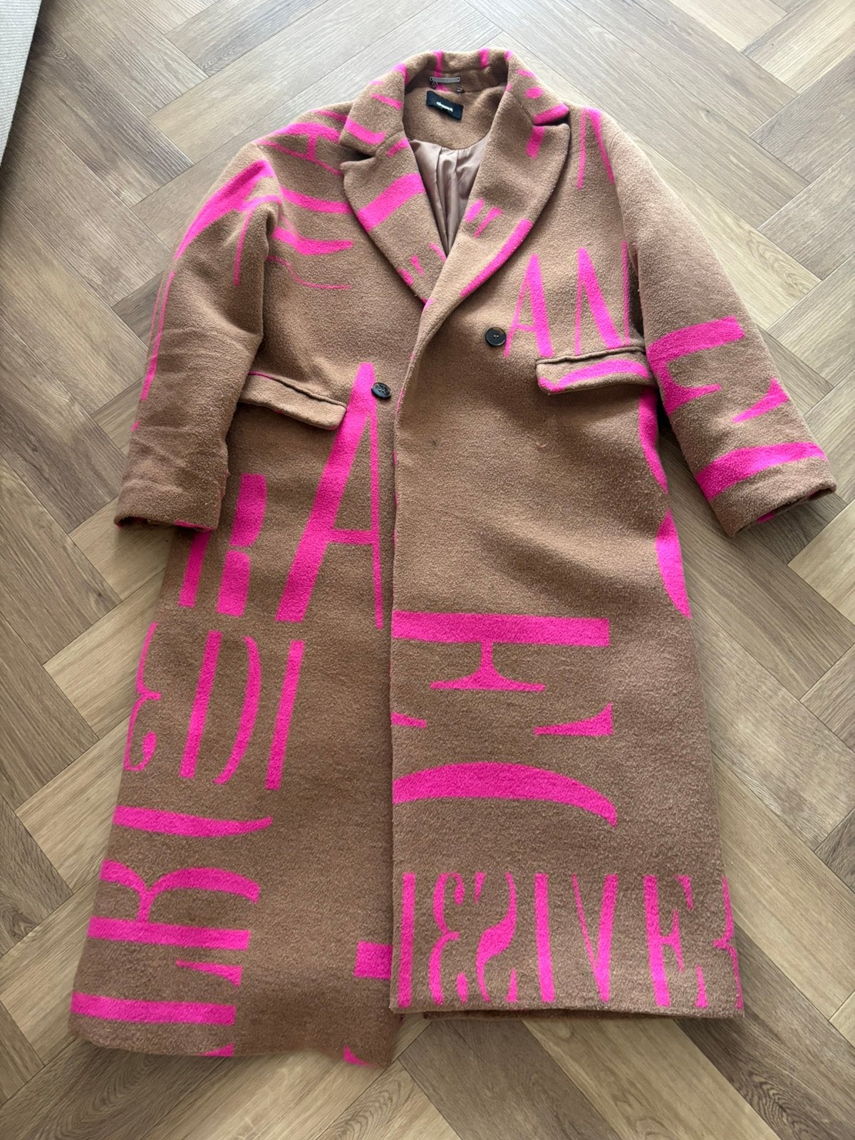 Shoeby oversized jas Maat am, Ophalen, Zo goed als nieuw, Maat 38/40 (M), Beige