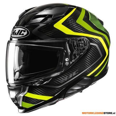 HJC F71 Carbon Nevio Integraalhelm, Zwart-Geel, Ophalen of Verzenden, Nieuw met kaartje