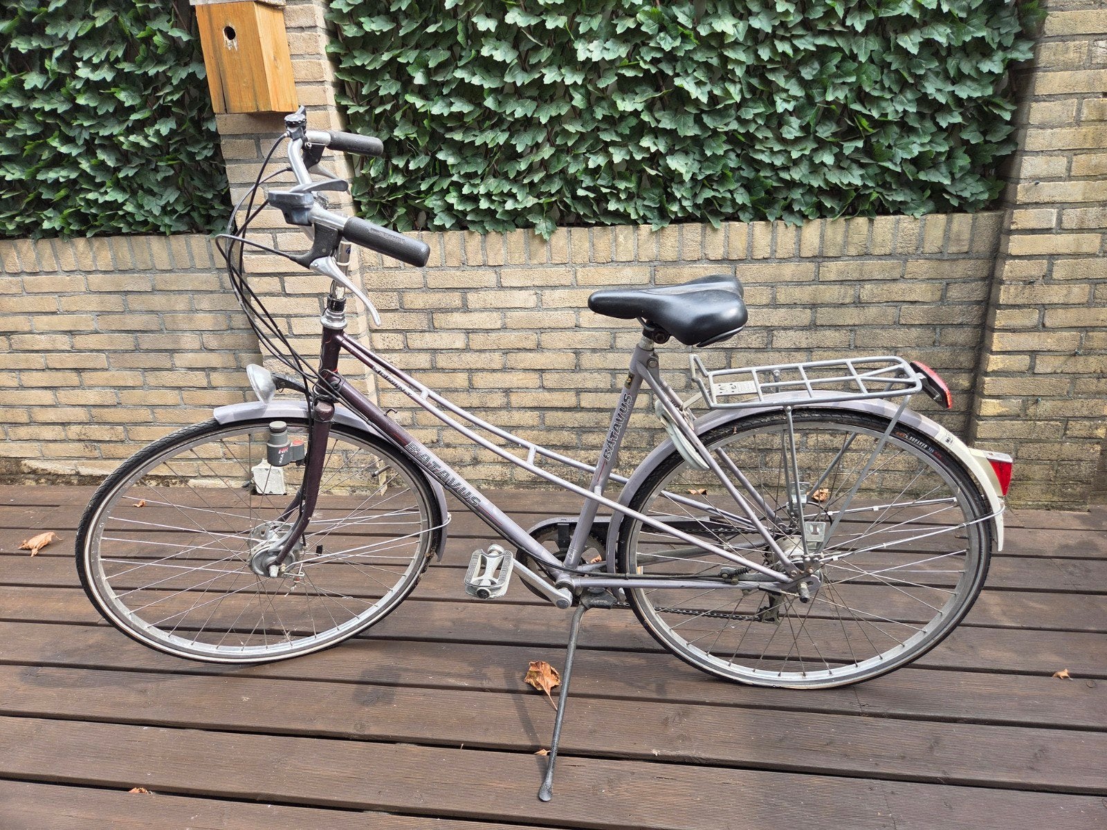 Batavus fiets met versnellingen - achterband lek, Ophalen, Velgrem, Versnellingen, Batavus
