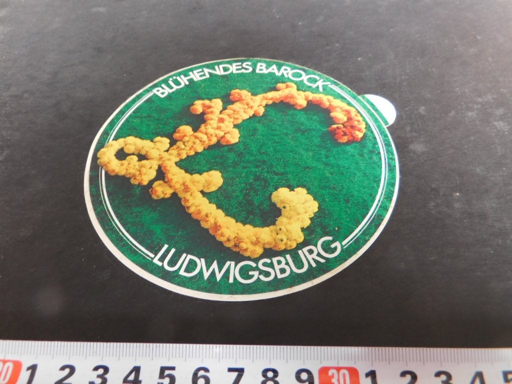 sticker Duitsland Ludwigsburg Blühendes Barock, Ophalen of Verzenden, Zo goed als nieuw