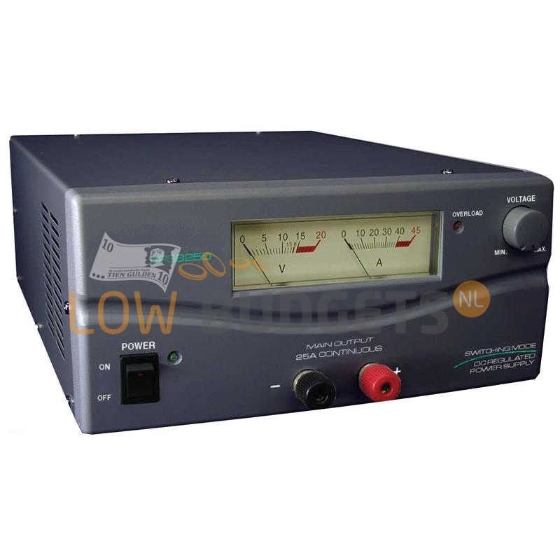 Maas SPS-8250 Schakelvoeding 25A Instelbaar 3-15V, Verzenden, Nieuw