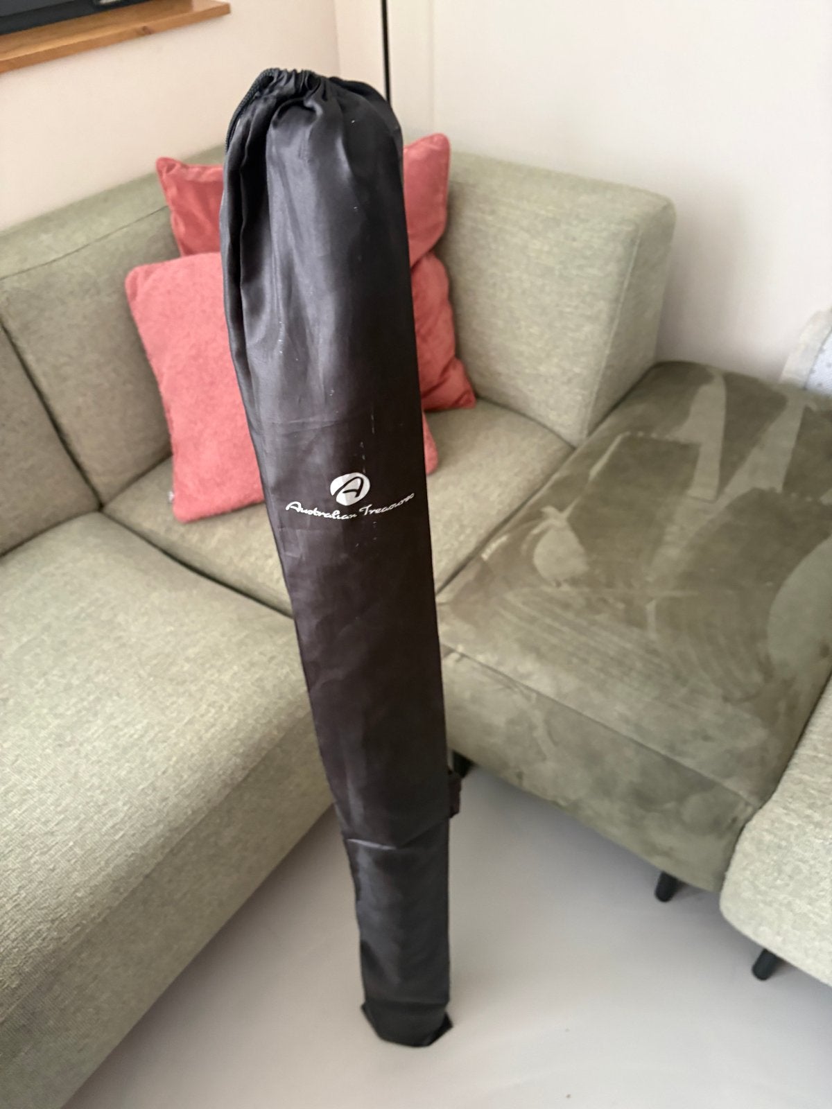 Didgeridoo met draagtas - Australische Aboriginal kunst, Muziek en Instrumenten, Blaasinstrumenten | Didgeridoos, Ophalen, Gebruikt