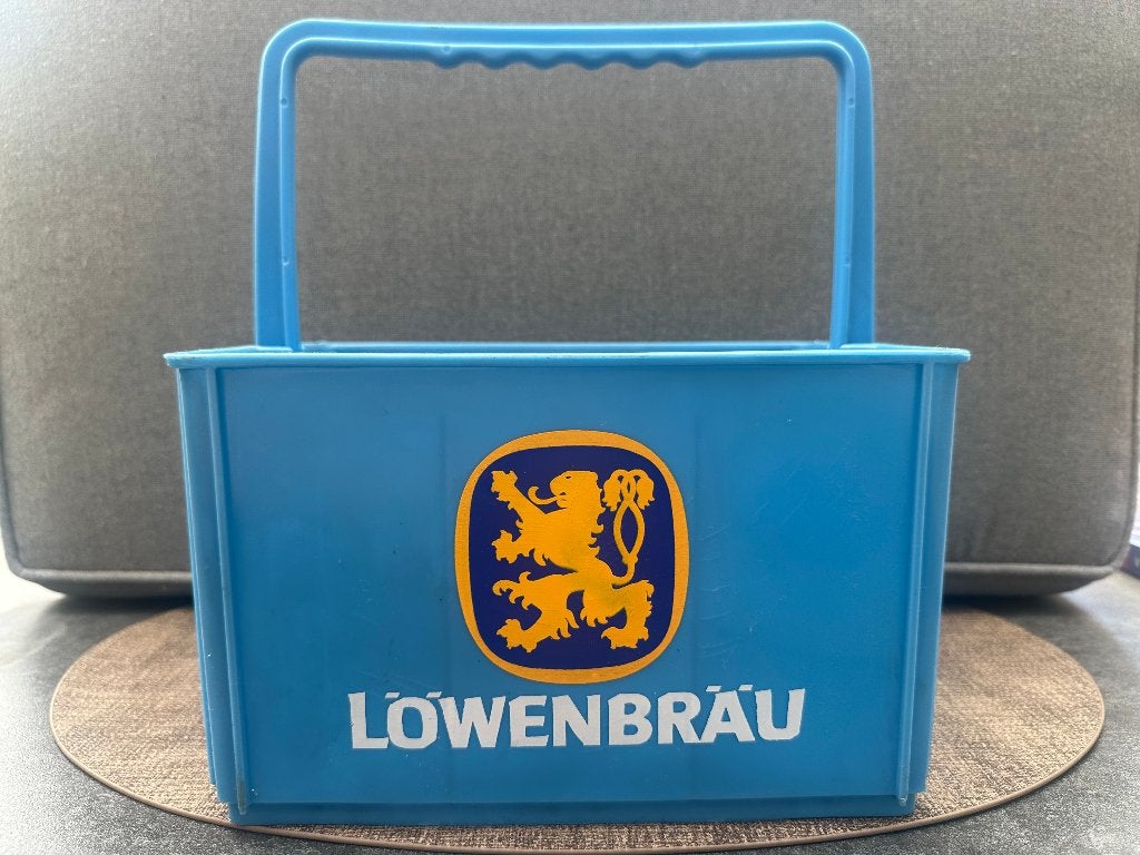 Kunststof draagkratje Lowenbrau, Ophalen of Verzenden, Gebruikt, Overige typen, Overige merken