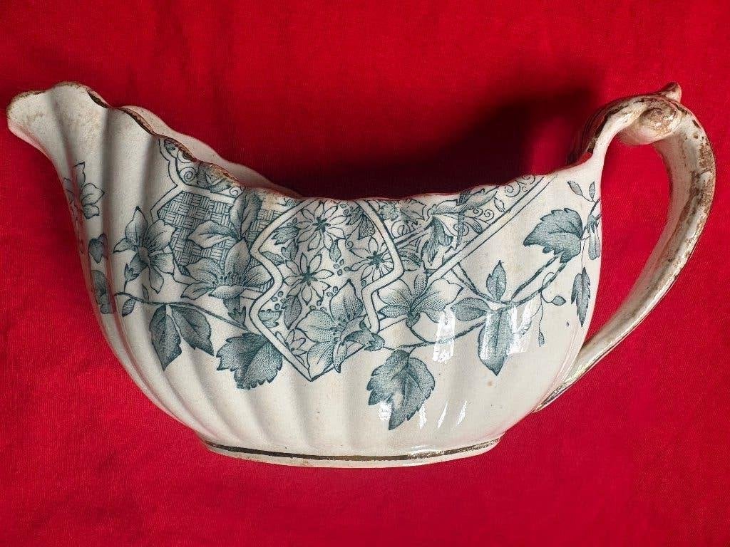 Antiek Aardewerk Victoriaans Engels Sauskom (circa 1840), Ophalen of Verzenden