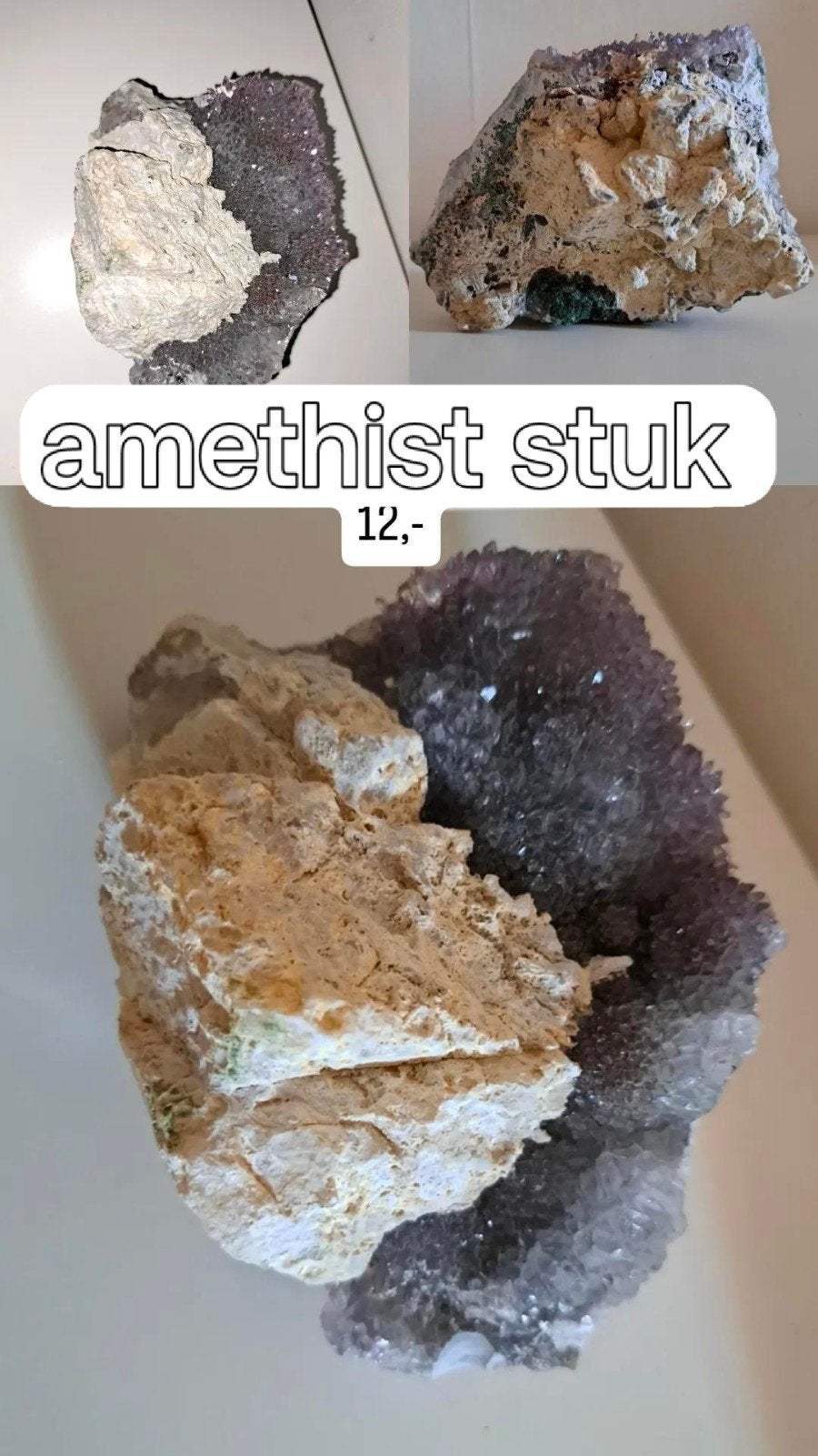 amethist stuk, Ophalen