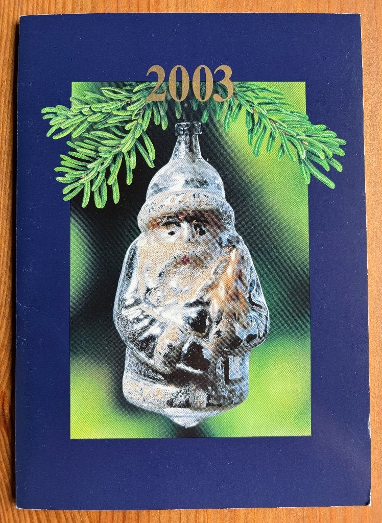 Postzegels (4x) presentatiekaart Zwitserland Kerst 2003, Ophalen of Verzenden, Gestempeld