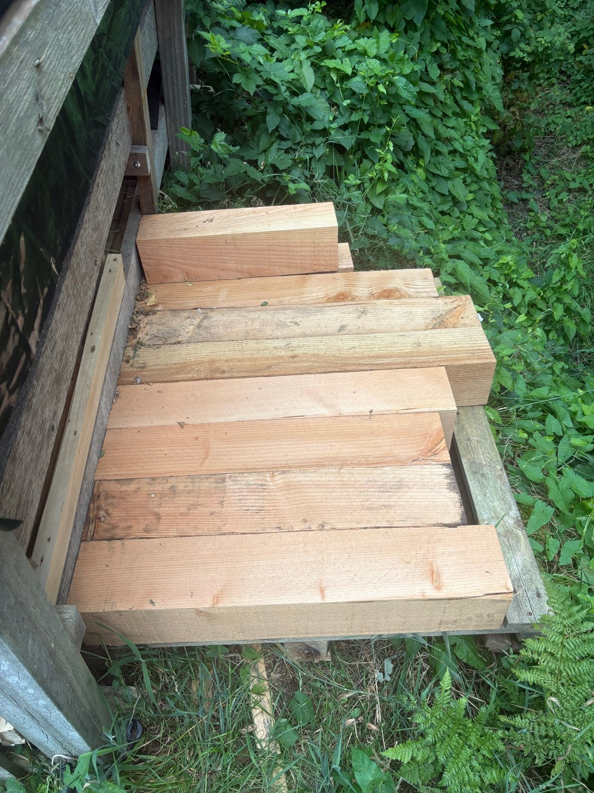 Partij Douglas balken 15x15 cm, Doe-het-zelf en Verbouw, Hout en Planken, Ophalen, Nieuw, 50 mm of meer, Balk