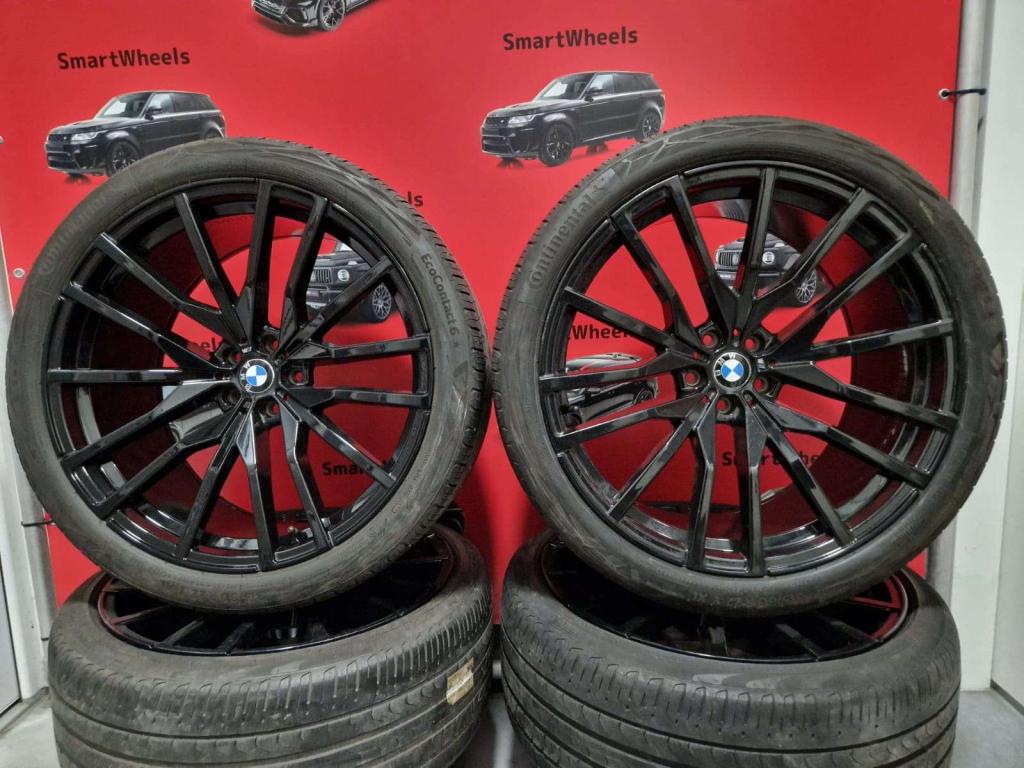 22 inch BMW BREEDSET 742 M X5 X6 G05 G06 VELGEN EN BANDEN, Niet ingevuld, 275 mm, Banden en Velgen, Niet ingevuld