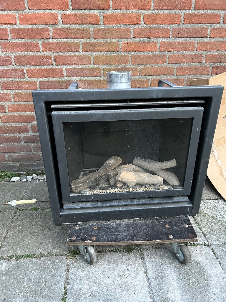 Werkende gas kachel, Huis en Inrichting, Kachels, Ophalen, Gebruikt, Gas, Vrijstaand