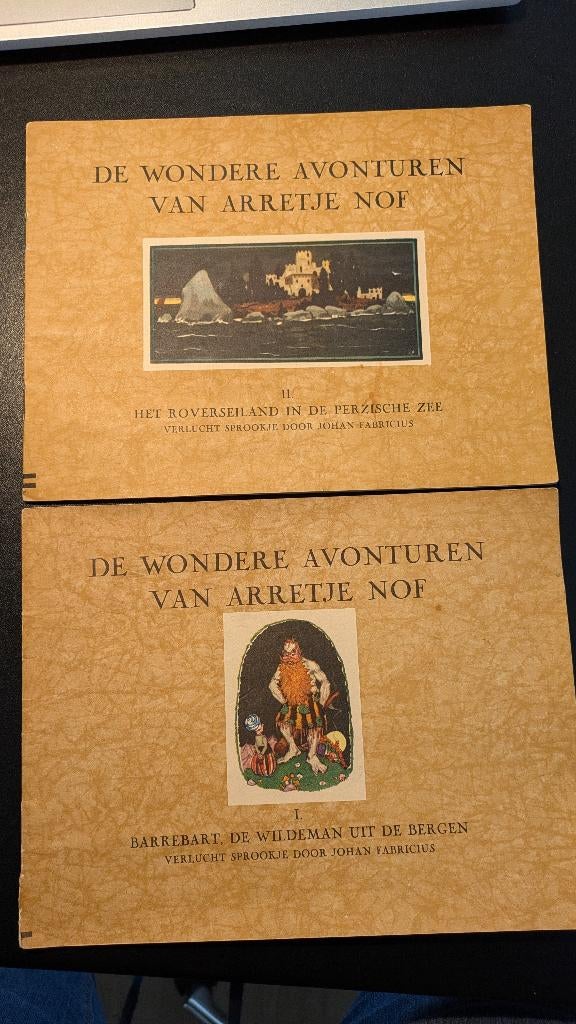 deel 1 + 2 Arretje Nof heruitgave 1950 Johan Fabricius Calvé, Ophalen of Verzenden, Johan Fabricius, Plaatjesalbum