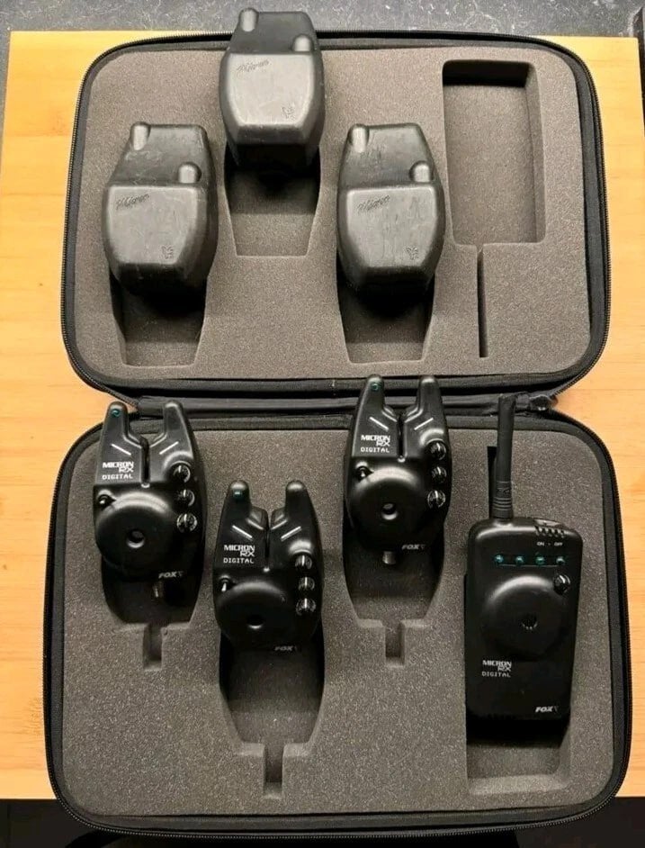 Fox Micron RX Digital Blauw 3+1 Set Beetmelders, Watersport en Boten, Ophalen of Verzenden, Zo goed als nieuw, Complete set